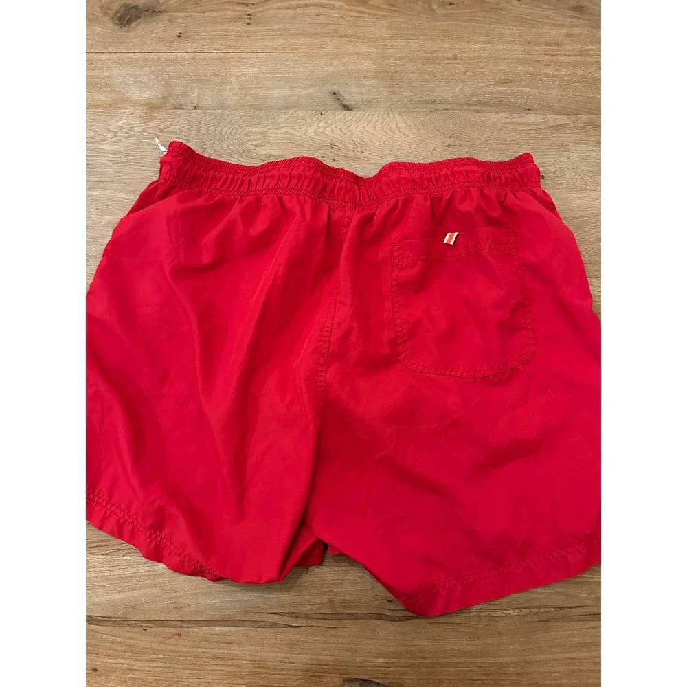 SWIMS Men's Solid Red Board Shorts / Swim Trunks with Drawstring – Size XXL